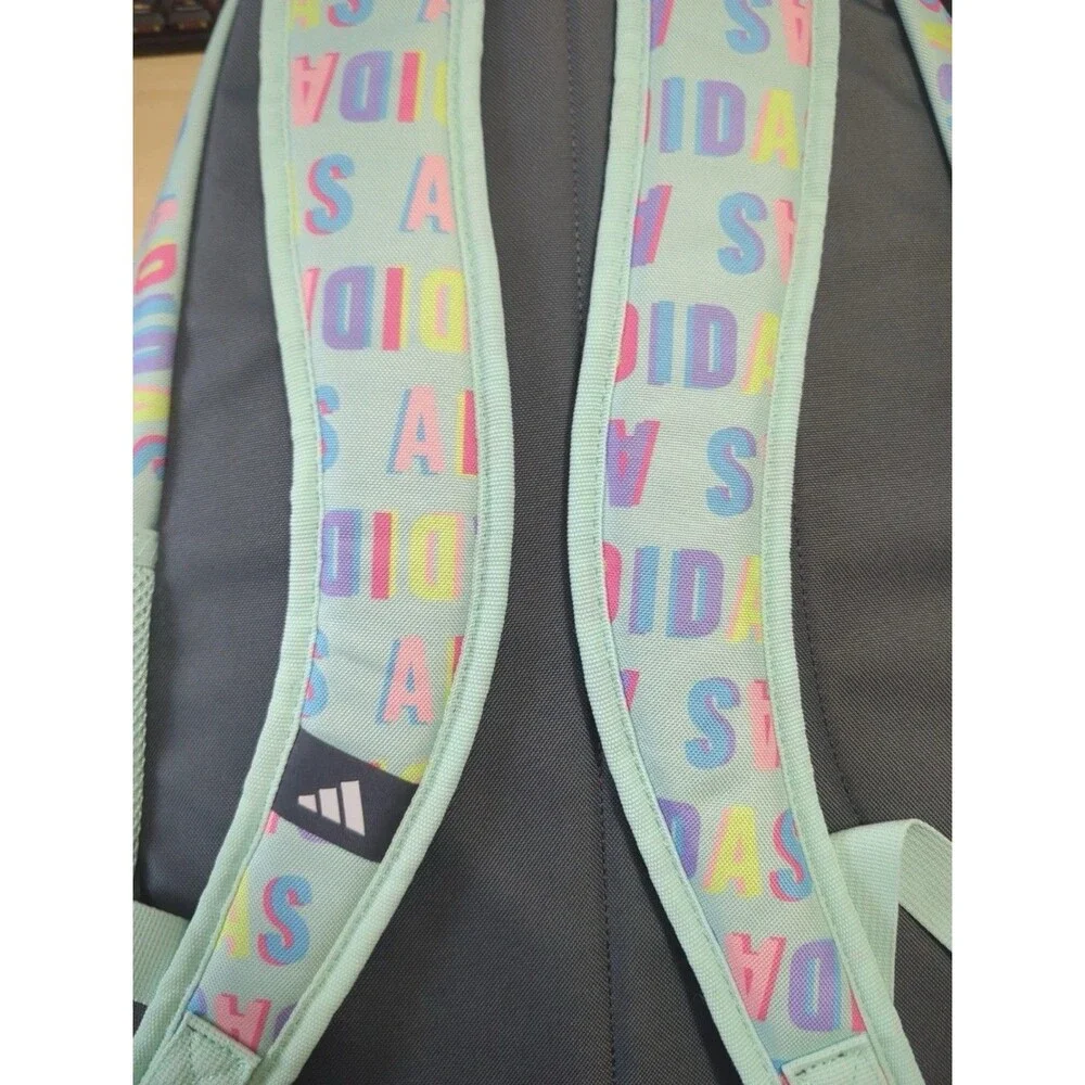 ADIDAS BTS Originator Backpack Unisex Semi Flash Aqua Pink Spark Logos New